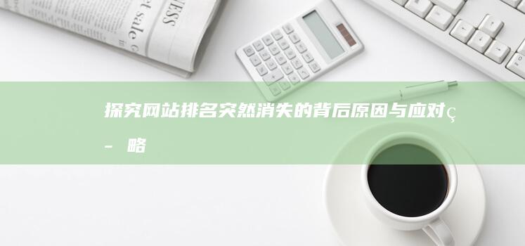 探究网站排名突然消失的背后原因与应对策略